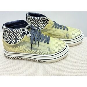 Vans Mixed Media Sk8-Hi Men's Size‎ 5.5 Womens Size 7 Samples Zebra